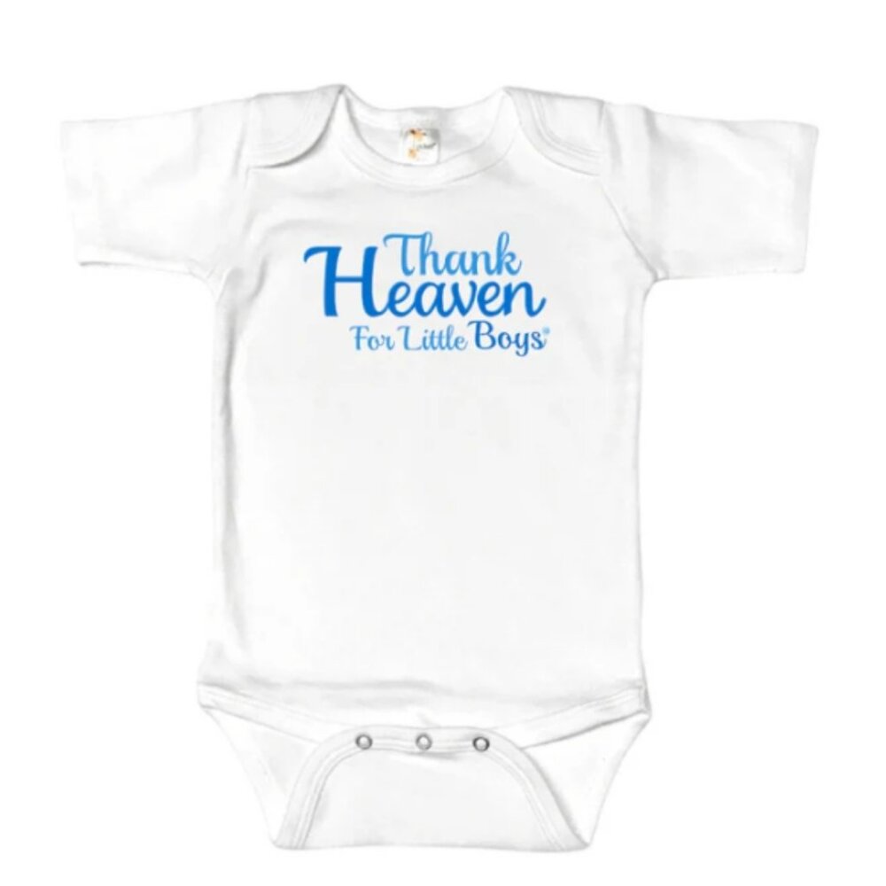 Thank Heaven For Little Boys - Infant Boys Onesie